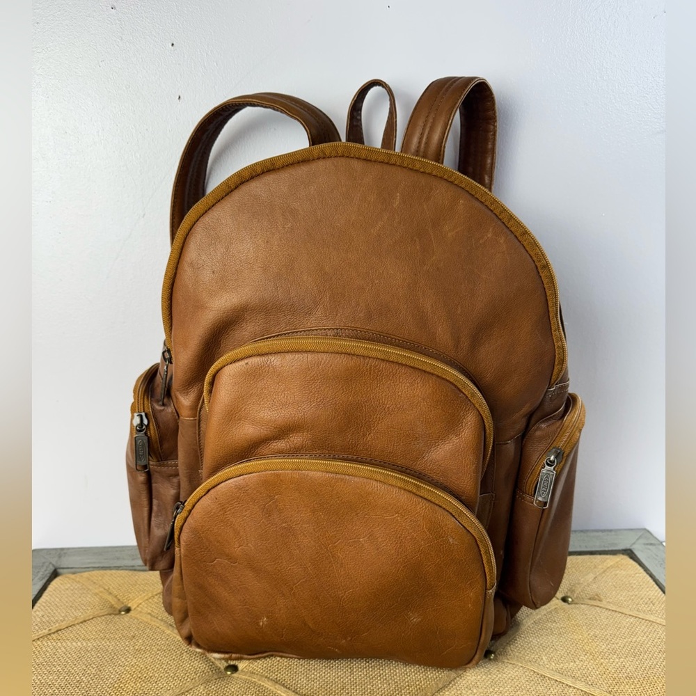 Vintage Cortez Distressed Leather Brown BackPack